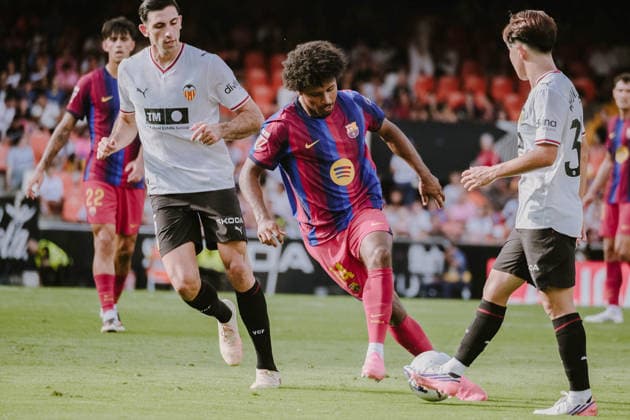 ESP LaLiga EA Sports Valencia CF vs. FC Barcelona: Karim Adeyemi of Barcelona during the LaLiga EA Sports match between Valencia CF and FC Barcelona, played at Mestalla Stadium in Valencia on September 6, 2026, in Spain. Spanish Soccer Copyright: xAgenciaxLOFx