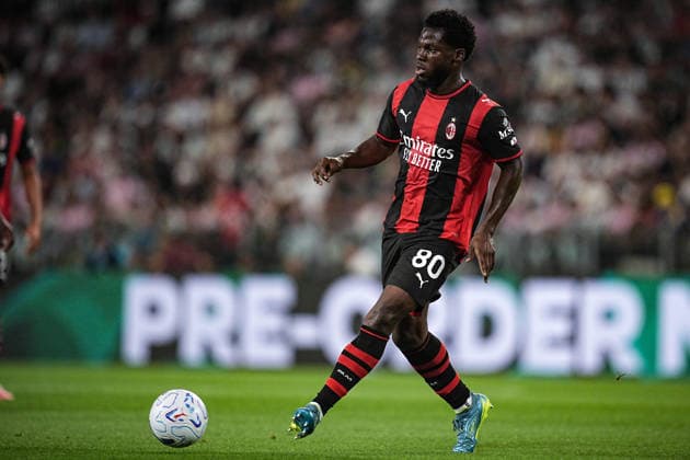 MilanÕs Yunus Musah during the Serie A soccer match between Juventus and Milan at the Allianz Stadium in Turin, north west Italy - Sunday, September 06, 2026. - Soccer .  Copyright: xMarcoxAlpozzi LaPressex