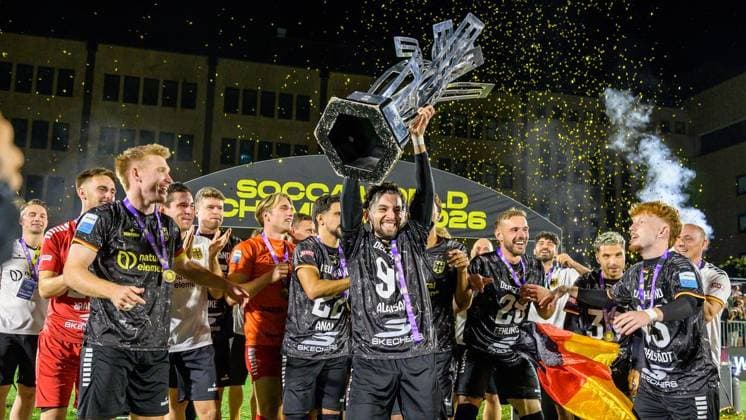 Football, Socca World Cup, Final, Germany v Brazil, Germany are world champions