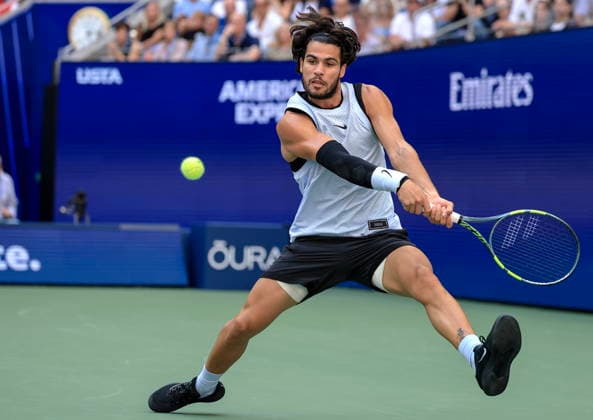 US Open tennis tournament - Day 8 Carlos Alcaraz of Spain in action against Tommy Paul of the USA during their Men s Singles match of the US Open Tennis Championships at the USTA Billie Jean King National Tennis Center in Flushing Meadows, New York, USA, 06 September 2026. The 2026 US Open tournament runs from 23 August through 13 September. FLUSHING MEADOWS NEW YORK United States  Copyright: xCRISTOBALxHERRERA-ULASHKEVICHx