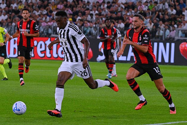 IPA88207616 - Jhon Lucumi (Juventus FC) in action during the Juventus FC vs. AC Milan Italian Serie A soccer match in Turin, Italy, on September 6, 2026  Copyright: xPasqualexGolia IPAxSportx xx 88207616