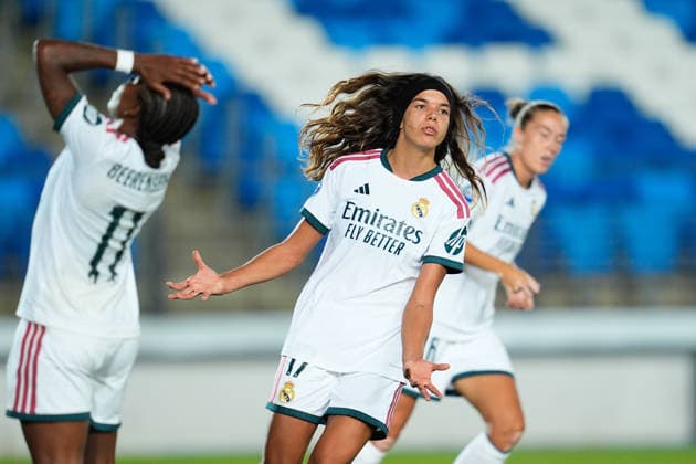 September 6, 2026, Valdebebas, Madrid, Spain: Andreia Jacinto of Real Madrid CF reacts during the Spanish Women League, Liga F, football match played between Real Madrid and SD Eibar at Alfredo Di Stefano stadium on September 06, 2026, in Valdebebas, Madrid, Spain. Real Madrid V SD Eibar - Liga F - ZUMAa181 20260906_zaa_a181_323 Copyright: xDennisxAgyemanx