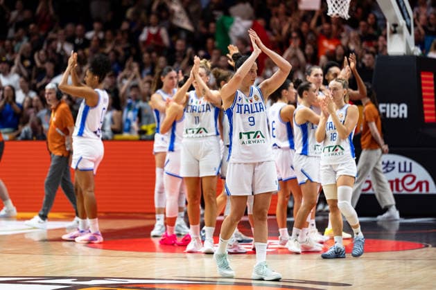 Italian Team Disappoints: Disappointment After Loss, Cecilia Zandalasini, Italy, 09, GER, Italy vs. USA, Basketball, 2026 FIBA Women’s World Cup, Group Stage, Matchday 2, September 6, 2026, GER, Italy vs. USA, Basketball, 2026 FIBA Women s World Cup, Group Stage, Matchday 2, September 6, 2026, Berlin Copyright: xEibner-Pressefoto MaxxVincenx EP_MVN