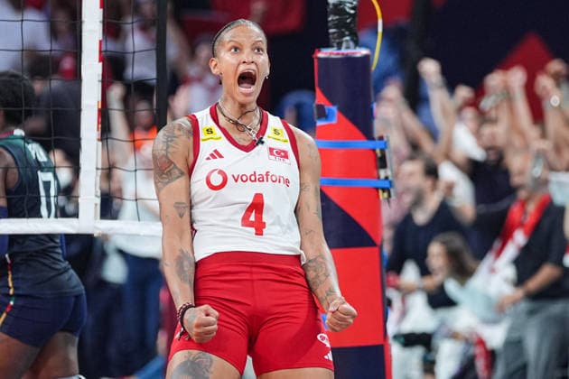 Italy v Turkiye - CEV EuroVolley 2026 ISTANBUL, TURKIYE - SEPTEMBER 6: Turkiye national volleyball team player Melissa Vargas celebrates during the CEV EuroVolley 2026 Women s European Volleyball Championship Final between Italy and Turkiye at Sinan Erdem Sports Hall in Istanbul, Turkiye, on September 6, 2026. Cemal Yurttas Anadolu Istanbul Turkey. Editorial use only. Please get in touch for any other usage.  Copyright: x2026xAnadoluxCemalxYurttasx