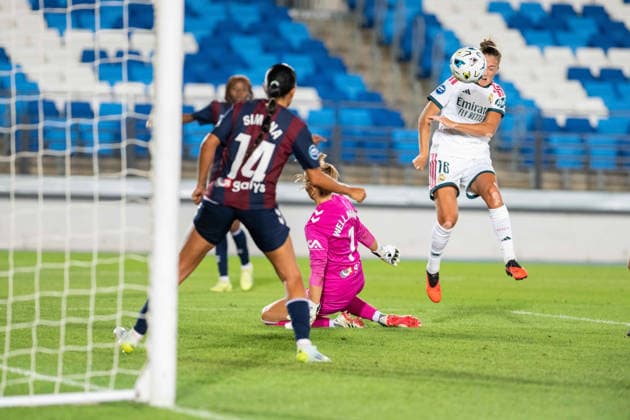 MADRID, SPAIN - SEPTEMBER 6: Filippa Angeldahl (16) of Real Madrid during the Liga F matchday 2 season 2026-27 between Real Madrid and SD Eibar on September 6, 2026 in Madrid, Spain. Copyright: xAdelinaxCobos SPPx Sportspressphoto_SPR225370