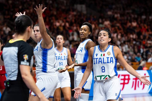 Sara Madera, Italy, 14, and Costanza Verona, Italy, 08, GER, Italy vs. USA, Basketball, 2026 FIBA Women’s World Cup, Group Stage, Matchday 2, September 6, 2026, GER, Italy vs. USA, Basketball, 2026 FIBA Women’s World Cup, Group Stage, Match Day 2, September 6, 2026, Berlin Copyright: xEibner-Pressefoto MaxxVincenx EP_MVN