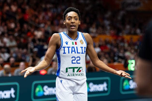 Olbis Andre Italy, 22, disappointed; Disappointment, GER, Italy vs. USA, Basketball, 2026 FIBA Women s World Cup, Group Stage, Matchday 2, September 6, 2026, GER, Italy vs. USA, Basketball, 2026 FIBA Women’s World Cup, Group Stage, Match Day 2, September 6, 2026, Berlin Copyright: xEibner-Pressefoto MaxxVincenx EP_MVN