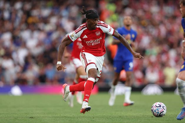 Arsenal gegen Chelsea, 6. September 2026, London, Premier League, Fußball, Arsenal gegen Chelsea, Noni Madueke von Arsenal, Foto: Charlotte Wilson, Offside, London, Großbritannien Copyright: xCharlottexWilsonx xOffsidexOffside