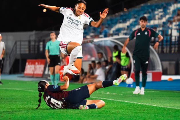 ESP Liga F: Real Madrid vs. Eibar — Yasmine Zouhir of Real Madrid during the Spanish Women s League (Liga F) match between Real Madrid and SD Eibar at the Alfredo Di Stefano Stadium on September 6, 2026, in Valdebebas, Madrid, Spain — Madrid, Spain — Soccer Copyright: xAgenciaxLOFx