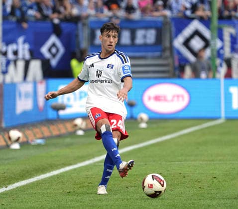 Foto : Nicolas CAPALDO ( HSV ) Fussball Bundesliga , 2. Spieltag am So. 06.09.2026 Hamburger SV - FSV Mainz *** Photo by Nicolas CAPALDO: HSV Soccer Bundesliga, Matchday 2 on Sun, Sept. 6, 2026—Hamburger SV vs. FSV Mainz