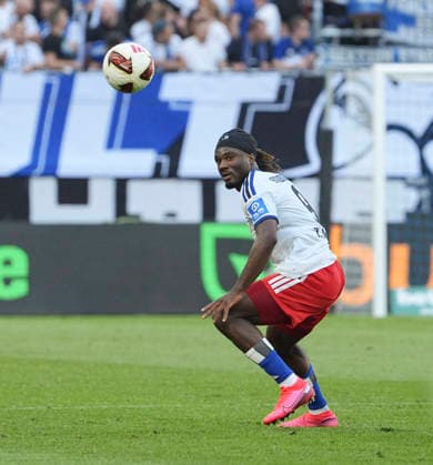 Foto : Terem MOFFI ( HSV ) Fussball Bundesliga , 2. Spieltag am So. 06.09.2026 Hamburger SV - FSV Mainz *** Photo: Terem MOFFI, HSV Soccer Bundesliga, Matchday 2 on Sun, Sept. 6, 2026: Hamburger SV vs. FSV Mainz