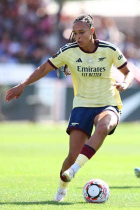 Crawley, England, 6th September 2026. Lisa Baum of Arsenal during the Brighton Women vs Arsenal Women Barclays Women s Super League match at Broadfield Stadium, Crawley. Picture credit should read: Paul Terry Sportimage EDITORIAL USE ONLY. No use with unauthorised audio, video, data, fixture lists, club league logos or live services. Online in-match use limited to 120 images, no video emulation. No use in betting, games or single club league player publications. SPI_065_PT_Brighton_W_Arsenal_W SPI-4977-0065