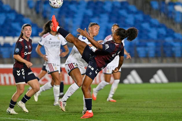September 6, 2026, Madrid, Madrid, Spain: during the Spanish Women League, Liga F, football match played between REAL MADRID fem Vs SD EIBAR femenino at Alfredo Di Stefano stadium on September 6, 2026, in Valdebebas, Madrid, Spain. Spanish Women League REAL MADRID Vs SD EIBAR Femenino (09.06.27) - ZUMAc312 20260906_zsp_c312_396 Copyright: xOscarxManuelxSanchezx