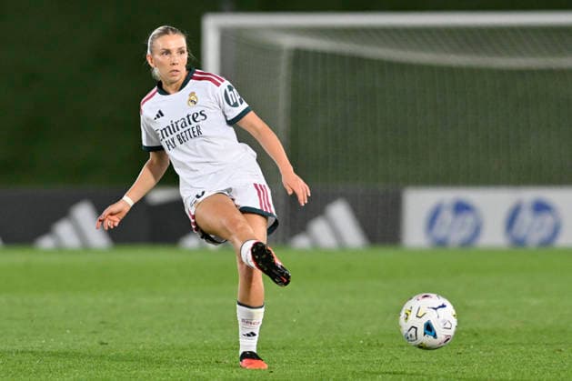 September 6, 2026, Madrid, Madrid, Spain: 20 ELISA SENSS of Real Madrid CF Femenino pases the ball during the Spanish Women League, Liga F, football match played between REAL MADRID fem Vs SD EIBAR femenino at Alfredo Di Stefano stadium on September 6, 2026, in Valdebebas, Madrid, Spain. Madrid Spain - ZUMAc312 20260906_zsp_c312_357 Copyright: xOscarxManuelxSanchezx