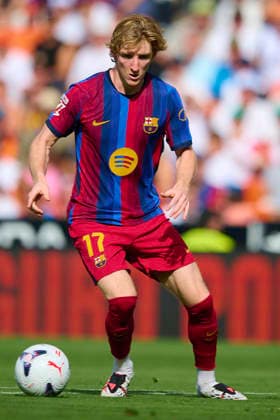 Valencia CF v FC Barcelona, Barca - LaLiga EA Sports 2026 27 VALENCIA, SPAIN - SEPTEMBER 6: Anthony Gordon of FC Barcelona in action during the LaLiga EA Sports 2026 27 match between Valencia CF and FC Barcelona at Mestalla Stadium on September 6, 2026, in Valencia, Spain. (Photo by Francisco Macia Photo Players Images Magara Press) Valencia Mestalla Stadium Spain Copyright: xFranciscoxMaciax