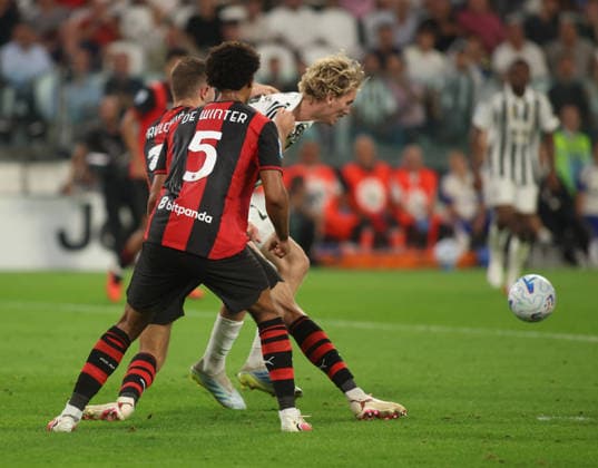 IPA88214605 - Nick Woltemade of Juventus FC during the Italian Serie A 2026–27 season soccer match between Juventus FC and AC Milan on September 6, 2026, at Allianz Stadium in Turin, Italy. Photo by Nderim KACELI  Copyright: xNderimxKaceli IPAxSportx xx 88214605