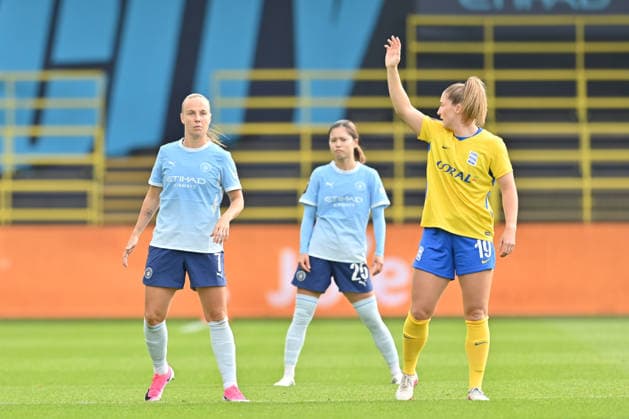 Manchester City versus Birmingham City in the Barclays WSL at the Joie Stadium Featuring: Beth Mead, Yui Hasegawa, Chelsea Cornet Where: Manchester, United Kingdom When: 06 Sep 2026 Credit: Graham Finney Cover Images EDITORIAL USE ONLY. NOT FOR USE BY NEWSPAPERS BASED IN THE UK. Copyright: xx coverimg55988980