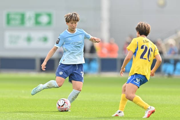 Manchester City versus Birmingham City in the Barclays WSL at the Joie Stadium Featuring: Aoba Fujino Where: Manchester, United Kingdom When: 06 Sep 2026 Credit: Graham Finney Cover Images EDITORIAL USE ONLY. NOT FOR USE BY NEWSPAPERS BASED IN THE UK. Copyright: xx coverimg55988985