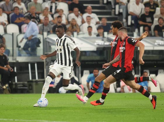 SOCCER - Serie A - Juventus FC vs. AC Milan Photo by IPA ABACAPRESS.COM88213874 - Randal Kolo Muani of Juventus FC during the Italian Serie A 2026–27 season soccer match between Juventus FC and AC Milan on September 6, 2026, at Allianz Stadium in Turin, Italy. Photo by Nderim KACELI Turin Italy  Copyright: xIPAxSport ABACAx