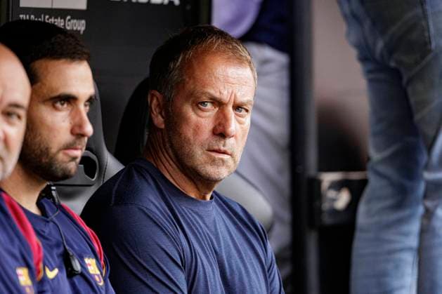 September 6, 2026, Valencia, Spain: Head Coach Hansi Dieter Flick FC Barcelona, Barca seen in action during LaLiga EA SPORTS 2026 2027 game between teams of Valencia CF and FC Barcelona.Final Score: Valencia CF 0-5 FC Barcelona Valencia Spain - ZUMAs197 20260906_aaa_s197_352 Copyright: xMaciejxRogowskix