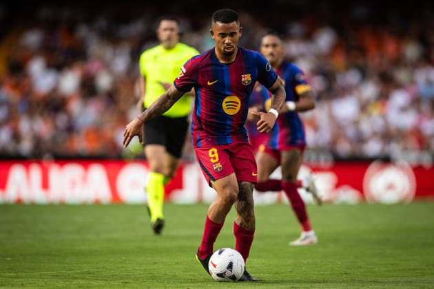 September 6, 2026, Valencia, Spain, Spain: Gabriel JESUS of Barcelona during the LaLiga match between Valencia CF and FC Barcelona, Barca at Estadi de Mestalla on September 06, 2026 in Valencia, Spain. Omar Arnau Valencia Spain - ZUMAm308 20260906_zsp_m308_018 Copyright: xMatthieuxMirvillex