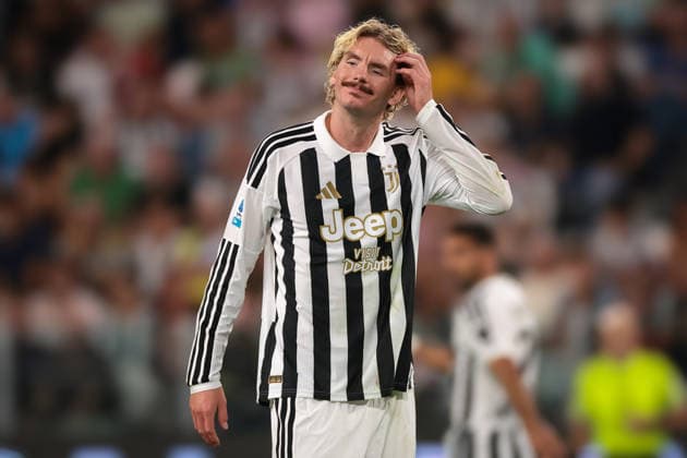 Juventus v AC Milan - Serie A - Season 2026-2027 Turin, Italy, 6th September 2026. Nick Woltemade of Juventus reacts during the Juventus vs AC Milan Serie A match at Allianz Stadium, Turin. Picture credit should read: Jonathan Moscrop Turin Allianz Stadium Italy