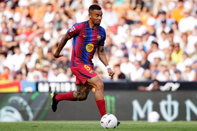 LaLiga EA SPORTS 2026 2027 - Valencia CF and FC Barcelona, Barca Valencia, Spain - 06 Sep 2026 Gabriel Jesus (FC Barcelona) seen in action during LaLiga EA SPORTS 2026 2027 game between teams of Valencia CF and FC Barcelona Final Score: Valencia CF 0-5 FC Barcelona Valencia Spain Copyright: xMaciejxRogowskix xSOPAxImagesx Maciej-Rogowski-1447430
