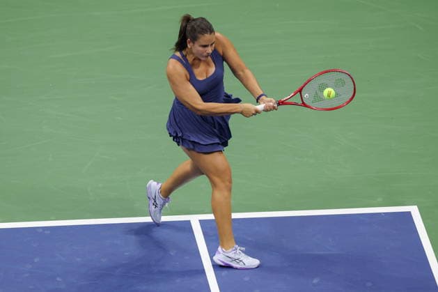 US Open tennis tournament - Day 8 Emma Navarro of the USA in action against Anna Kalinskaya of Russia during the Women s Singles round of 16 match of the US Open Tennis Championships in Flushing Meadows, New York, USA, 06 September 2026. FLUSHING MEADOWS NEW YORK United States  Copyright: xBRIANxHIRSCHFELDx