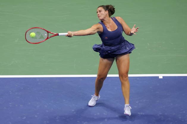 US Open tennis tournament - Day 8 Emma Navarro of the USA in action against Anna Kalinskaya of Russia during the Women s Singles round of 16 match of the US Open Tennis Championships in Flushing Meadows, New York, USA, 06 September 2026. FLUSHING MEADOWS NEW YORK United States  Copyright: xBRIANxHIRSCHFELDx
