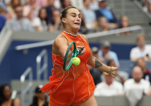 September 6, 2026, New York City, New York, USA: ARYNA SABALENKA during the match against T. Townsend of USA in the fourth round of Grand Slam tournament US Open. New York, USA.Sabalenka won 6:4, 6:3. New York City USA - ZUMAc278 20260906_zsp_c278_009 Copyright: xMarcinxCholewinskix