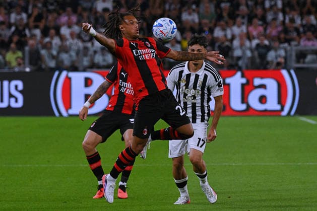SOCCER - Serie A - Juventus FC vs. AC Milan Photo by IPA ABACAPRESS.COM88207681 - Diego Moreira (AC Milan) in action during the Juventus FC vs. AC Milan Italian Serie A soccer match in Turin, Italy, on September 6, 2026 Turin Italy  Copyright: xIPAxSport ABACAx