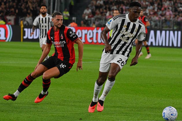 SOCCER - Serie A - Juventus FC vs. AC Milan Photo by IPA ABACAPRESS.COM88207622 - Jhon Lucumi (Juventus FC) in action during the Juventus FC vs. AC Milan Italian Serie A soccer match in Turin, Italy, on September 6, 2026 Turin Italy  Copyright: xIPAxSport ABACAx