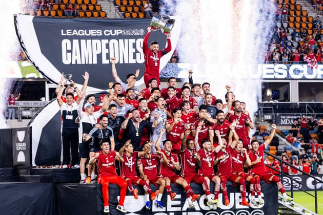 September 6, 2026, Houston, Texas, USA: Toluca FC celebrate following their win of the Leagues Cup Final match against Monterrey at Shell Energy Stadium. Soccer 2026: Leagues Cup Final: Toluca FC Vs. Monterrey  - ZUMAh306 20260906_zsp_h306_017 Copyright: xOscarxHerrerax
