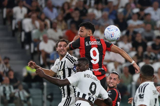 Juventus v AC Milan - Serie A 2026 27 Goncalo Ramos of AC Milan in action during the Serie A 2026 27 Matchday 3 match at Allianz Stadium in Turin, Italy, on September 6, 2026. Turin Italy  Copyright: xGurgenxHakobyanx originalFilename:hakobyan-seriea20260907_npjBY.jpg