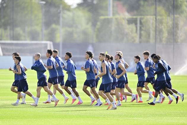 Football, Champions League, Club Brugge, Training