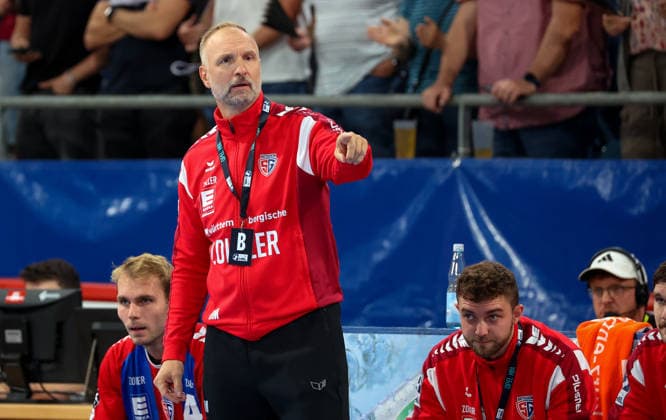 September 6, 2026, Germany, Bietigheim, Handball Bundesliga, 2026–2027 season: SG BBM Bietigheim vs. TBV Lemgo, BBM Coach Hartmut Mayerhoffer