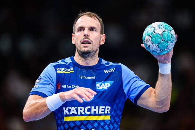 TVB Stuttgart vs. Füchse Berlin, Handball 1 Bundesliga, Men s, 2026–2027 Season, TVB Stuttgart vs. Füchse Berlin, Stuttgart Porsche Arena, Kai Häfner in action, Stuttgart Porsche Arena, Baden-Württemberg, Germany