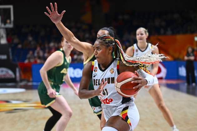 Belgium v Australia - FIBA Women s Basketball World Cup 2026 BERLIN, GERMANY - SEPTEMBER 07 : Lisowa Mbaka Maxuella small forward of Belgium during the FIBA Women s Basketball World Cup group C phase match between Belgium and Australia in Berlin on September 7, 2026 in Berlin, Germany, 07 09 2026 Berlin Germany  Copyright: xVincentxKalutx