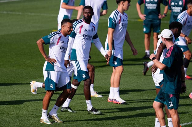 September 7, 2026, Valdebebas, Madrid, Spain: Kylian Mbappe during the training day of Real Madrid ahead of the UEFA Champions League 2026 27 match against FC Internazionale Milano at Ciudad Deportiva Real Madrid on September 07, 2026, in Valdebebas, Madrid, Spain. Valdebebas Spain - ZUMAa181 20260907_zaa_a181_012 Copyright: xDennisxAgyemanx