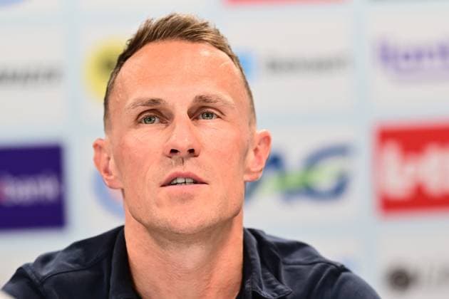 Belgian Cycling press conference, PK, Pressekonferenz TUBIZE, BELGIUM - SEPTEMBER 07 : Pauwels Serge (BEL) National coach of the Belgian cycling team - Road Men U23 and Elite pictured during a press conference of Belgian Cycling prior to the Montreal 2026 UCI Road World Championships on September 7, 2026 in Tubize, Belgium, 07 09 2026 Tubize Belgium  Copyright: xPeterxDexVoechtx