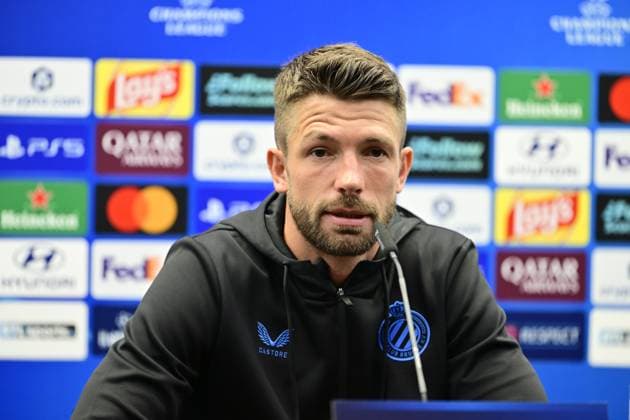 Club Brugge v Aston Villa - UEFA Champions League Media Activities 07 09 2026 BRUGGE, BELGIUM - SEPTEMBER 07 : Leko Ivan head coach of Club Brugge and Mechele Brandon defender of Club Brugge speaking with the media during a pre-match press conference, PK, Pressekonferenz ahead of the UEFA Champions League 2026 27 League Phase MD1 match between Club Brugge and Aston Villa on September 7, 2026 in Brugge, Belgium, 07 09 2026 Brugge Belgium  Copyright: xJanxDexMeuleneirx