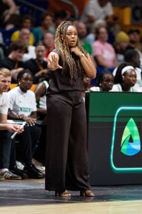 Rena Wakama (Nigeria), Coach, GER, Nigeria vs. France, Basketball, 2026 FIBA Women s World Cup, Group Stage, Matchday 3, September 7, 2026, GER, Nigeria vs. France, Basketball, 2026 FIBA Women’s World Cup, Group Stage, Match Day 3, September 7, 2026, Berlin Copyright: xEibner-Pressefoto MaxxVincenx EP_MVN