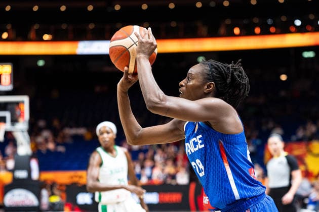 Migna Toure of France, 28, shooting, GER, Nigeria vs. France, Basketball, 2026 FIBA Women’s World Cup, Group Stage, Matchday 3, September 7, 2026, GER, Nigeria vs. France, Basketball, 2026 FIBA Women’s World Cup, Group Stage, Matchday 3, September 7, 2026, Berlin Copyright: xEibner-Pressefoto MaxxVincenx EP_MVN