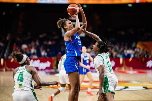 FIBA Women’s Basketball World Cup 2026: Nigeria vs. France, September 7, 2026; Marieme Badiane (France), 22 points; Jordan Obi (Nigeria), 5 points; Basketball; FIBA Women’s Basketball World Cup 2026; Group Stage; Group B; Matchday 3: Nigeria vs. France on September 7, 2026, at the Uber Arena, Berlin Copyright: xBEAUTIFULxSPORTS Tonhäuserx