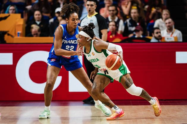 FIBA Women’s Basketball World Cup 2026: Nigeria vs. France, September 7, 2026; Marieme Badiane (France, 22) vs. Ezinne Kalu (Nigeria, 23); Basketball; FIBA Women’s Basketball World Cup 2026; Group Stage; Group B; Matchday 3: Nigeria vs. France on September 7, 2026, at the Uber Arena, Berlin Copyright: xBEAUTIFULxSPORTS Tonhäuserx