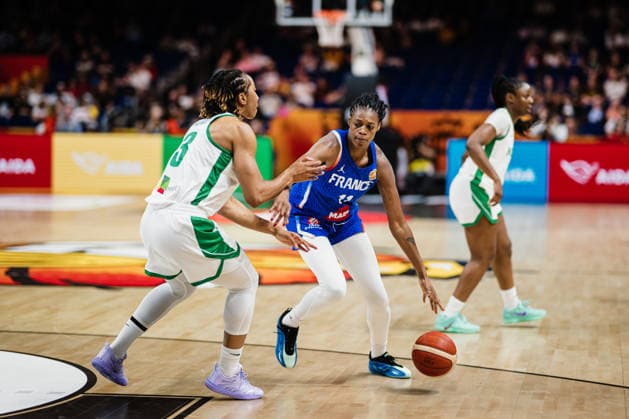 2026 FIBA Women’s Basketball World Cup: Nigeria vs. France, September 7, 2026, Valeriane Ayayi (France), 11 on the ball, FIBA Women’s Basketball World Cup 2026, group stage, Group B, Matchday 3: Nigeria vs. France on September 7, 2026, at the Uber Arena, Berlin Copyright: xBEAUTIFULxSPORTS Tonhäuserx