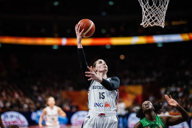 2026 FIBA Women’s Basketball World Cup: Germany vs. Mali, September 7, 2026; Luisa Geiselsoder (Germany), 15, vs. Sika Kone (Mali), 23; Basketball, FIBA Women’s Basketball World Cup 2026, Group Stage, Group A, Matchday 3: Germany vs. Mali on September 7, 2026, at the Uber Arena, Berlin Copyright: xBEAUTIFULxSPORTS Tonhäuserx