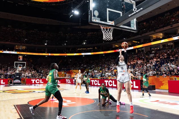 Luisa Geiselsoder of Germany, age 15, making a layup, GER, Germany vs. Mali, basketball, 2026 FIBA Women’s World Cup, group stage, Match Day 3, September 7, 2026, GER, Germany vs. Mali, basketball, 2026 FIBA Women’s World Cup, group stage, Matchday 3, September 7, 2026, Berlin Copyright: xEibner-Pressefoto MaxxVincenx EP_MVN