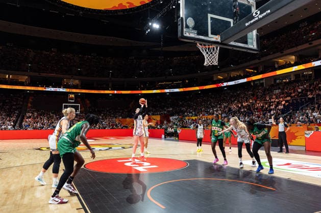 Luisa Geiselsoder of Germany, 15 on a free throw, GER, Germany vs. Mali, Basketball, 2026 FIBA Women’s World Cup, Group Stage, Matchday 3, September 7, 2026, GER, Germany vs. Mali, basketball, 2026 FIBA Women’s World Cup, group stage, Matchday 3, September 7, 2026, Berlin Copyright: xEibner-Pressefoto MaxxVincenx EP_MVN