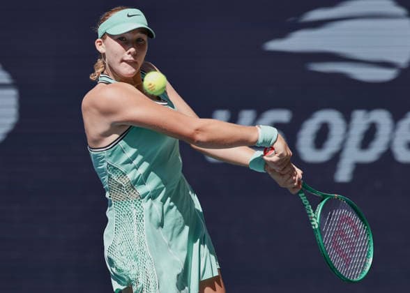 Mirra Andreeva, Women s Singles, US Open Championships, Billie Jean King National Tennis Center, Flushing Meadows, New York, USA Tennis US Open 2026 Grand Slam Billie Jean King Tennis Center New York New York USA September 7, 2026 Copyright: xJuergenxHasenkopfx